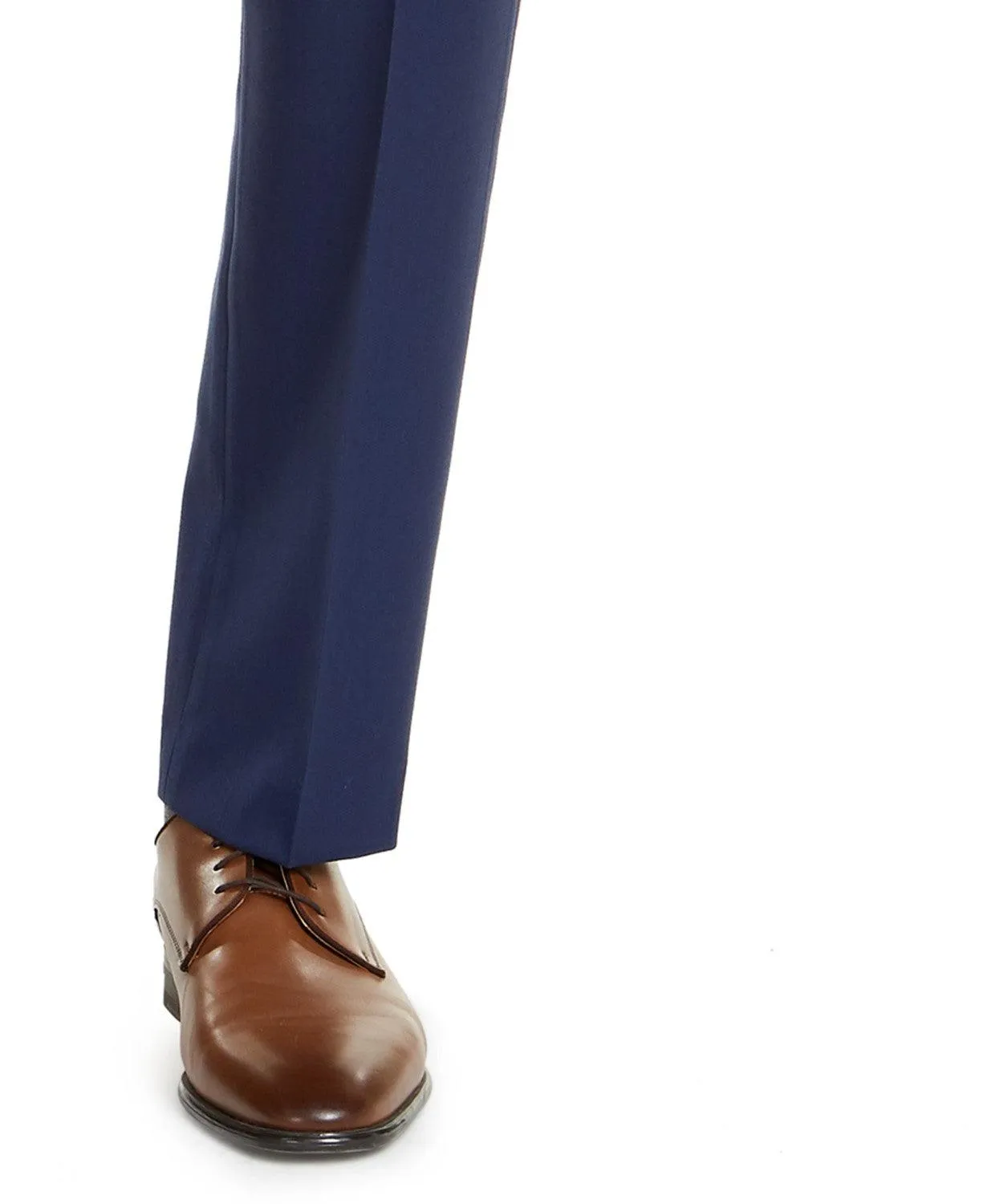 Alfani Mens Slim fit Dress Pants 34 / 30 Blue Solid Stretch
