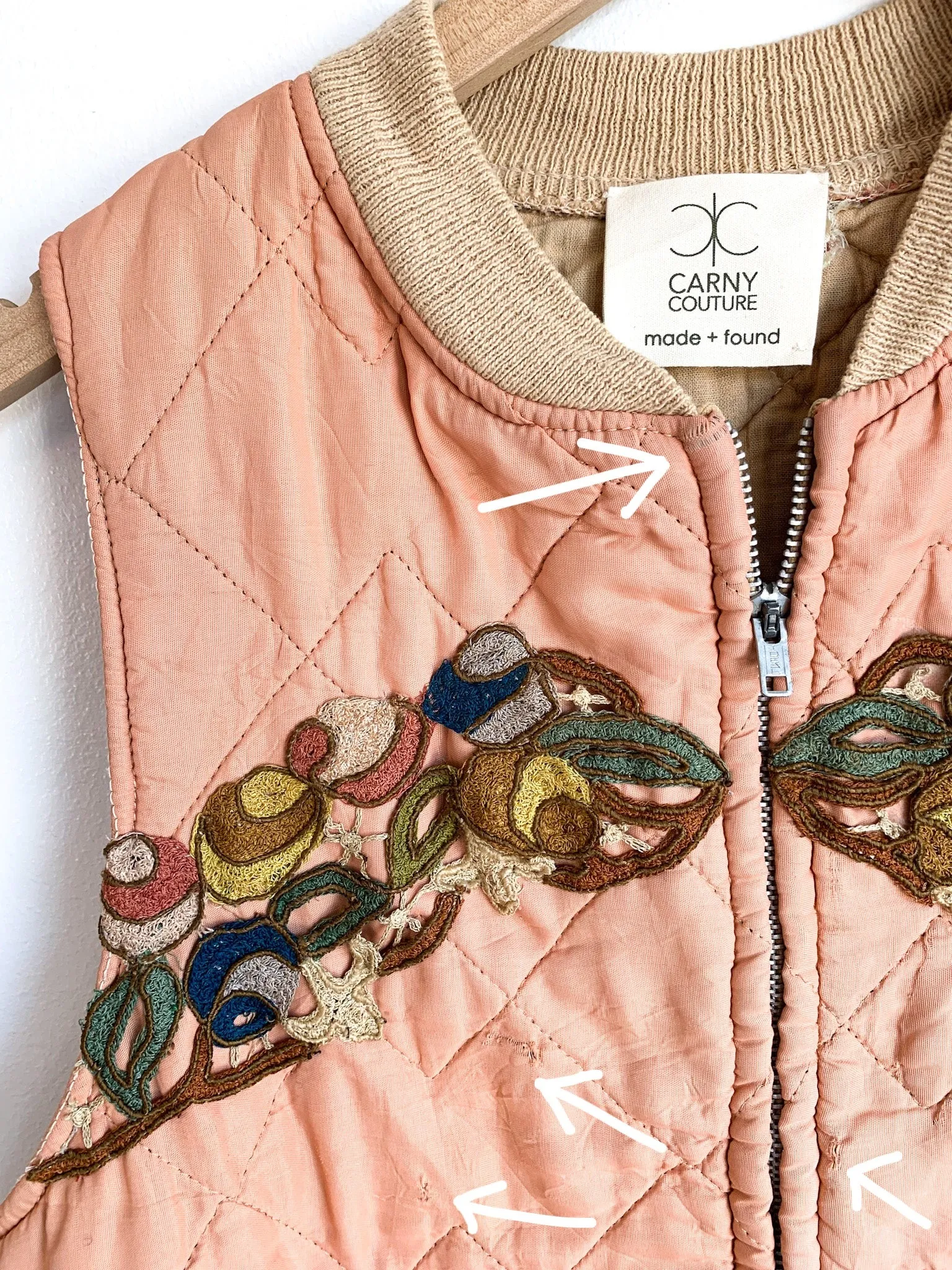 Embellished Quilted Vest