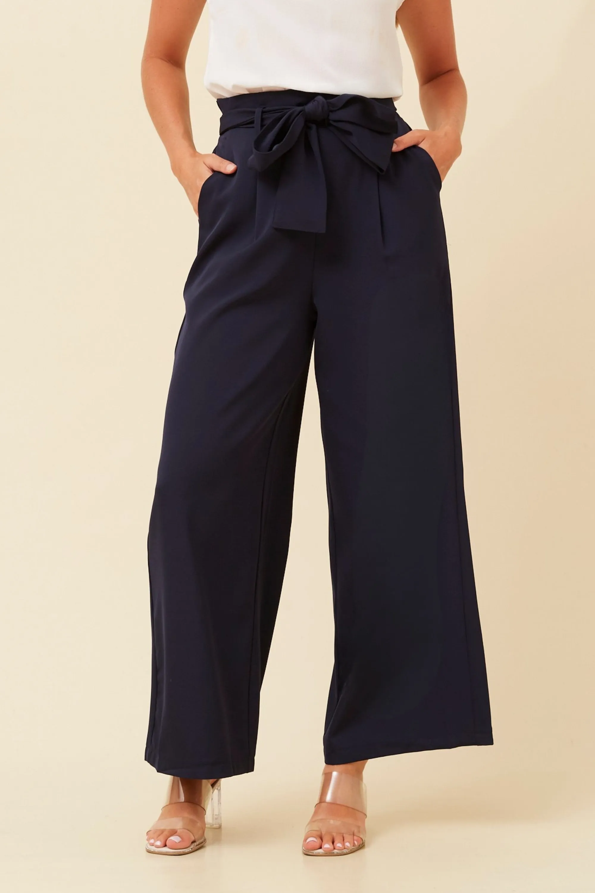 WINIFRED SOLID PAPERBAG PANTS