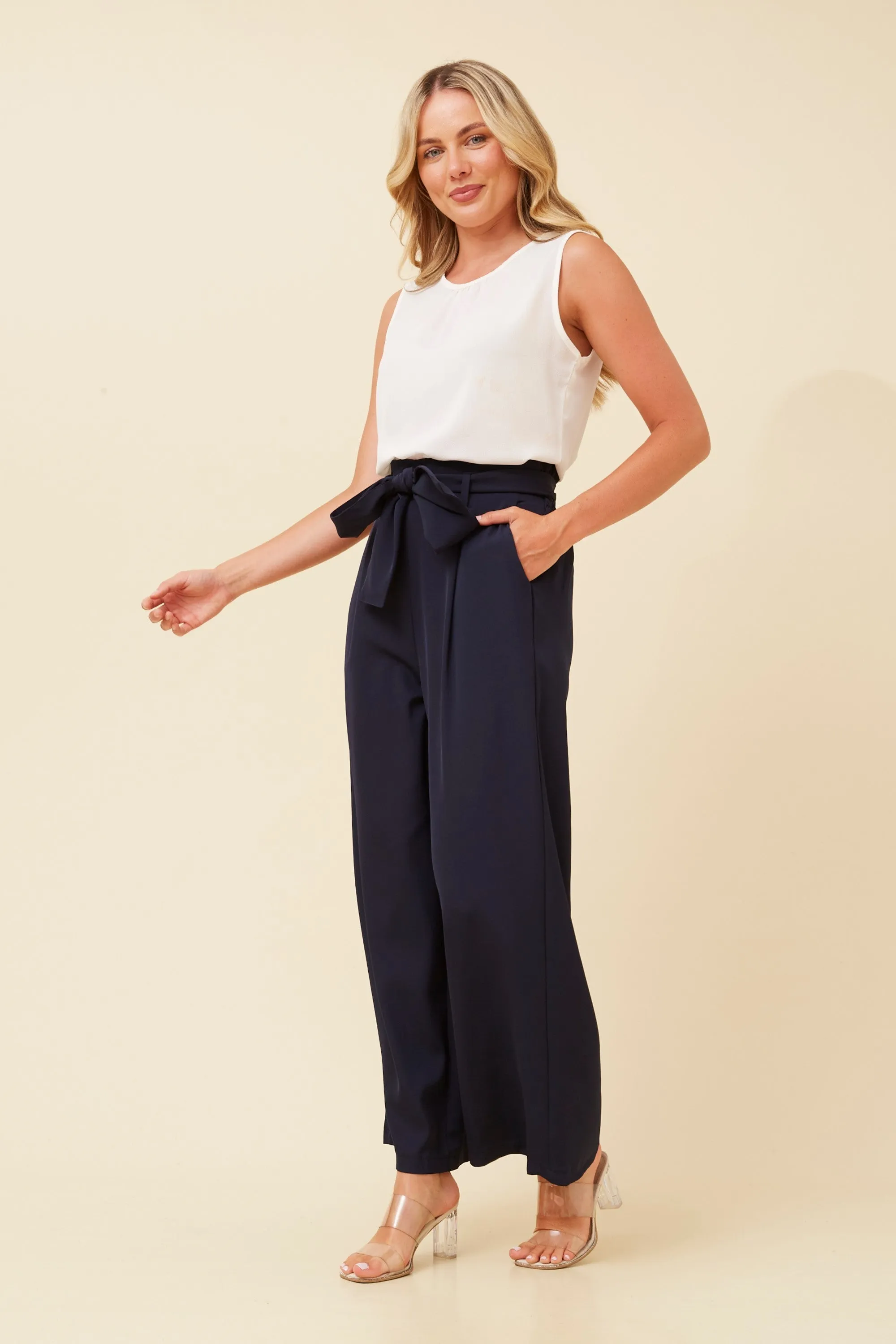 WINIFRED SOLID PAPERBAG PANTS