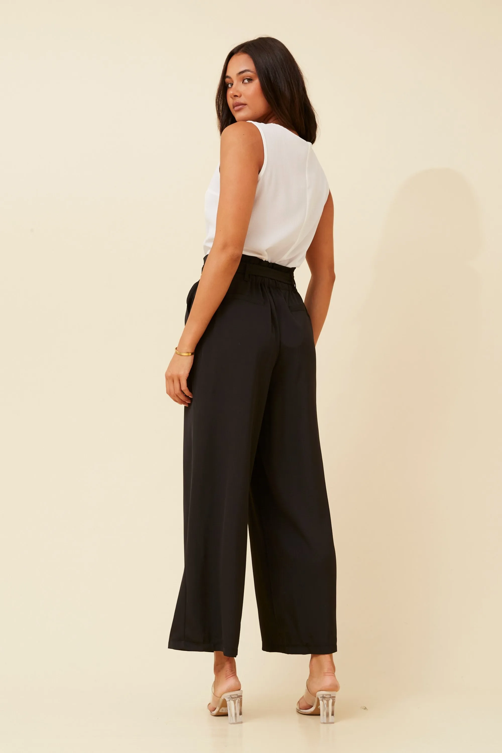 WINIFRED SOLID PAPERBAG PANTS
