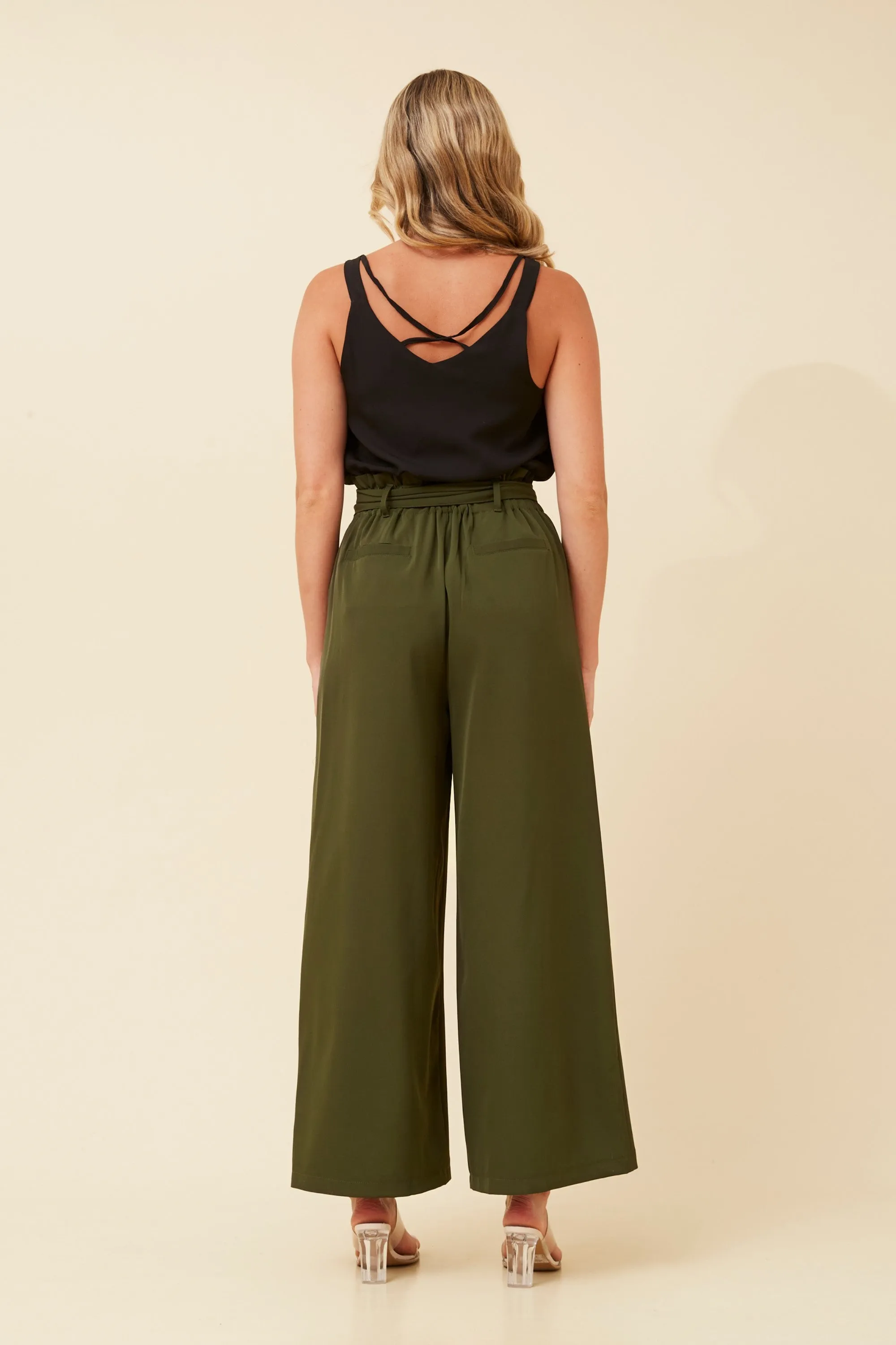WINIFRED SOLID PAPERBAG PANTS