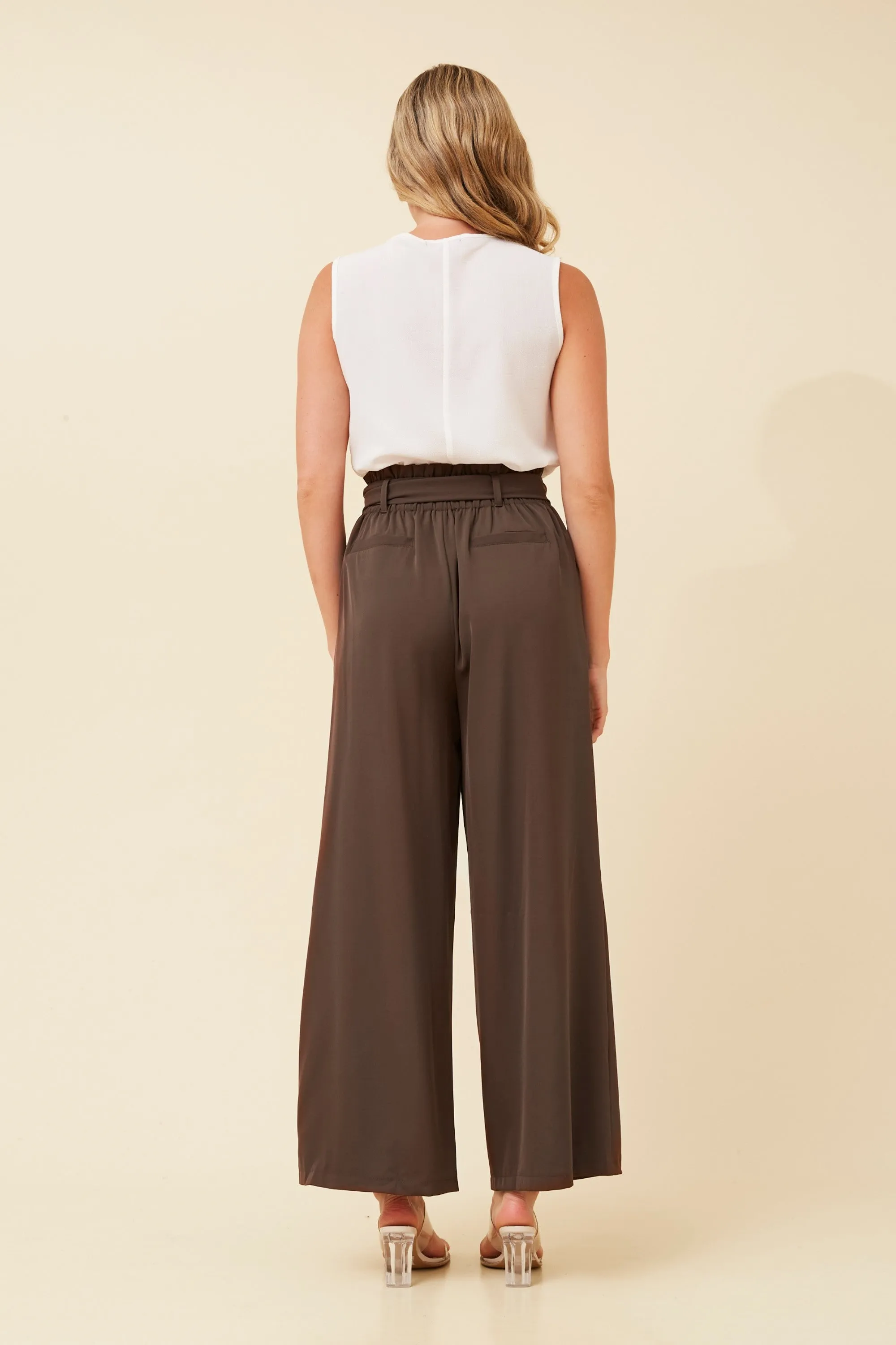 WINIFRED SOLID PAPERBAG PANTS